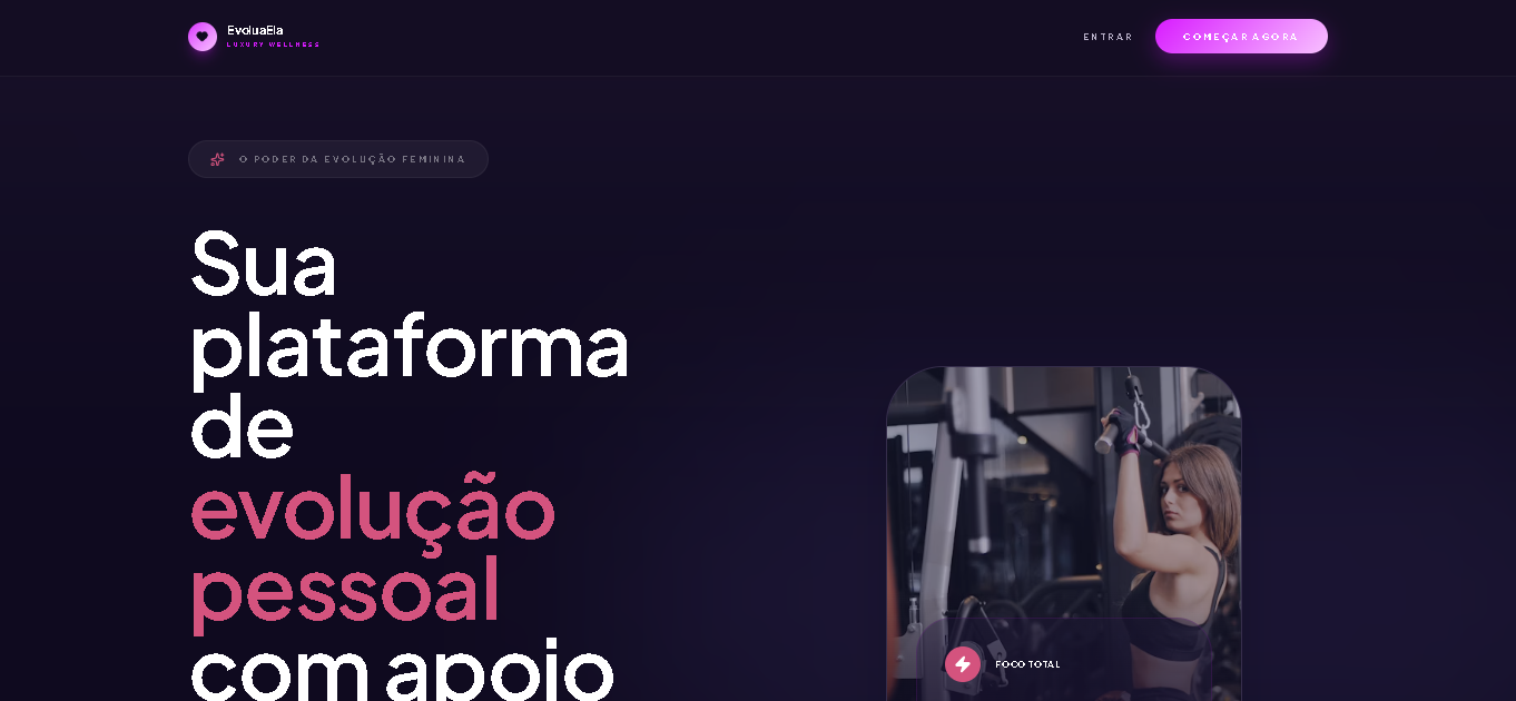 Preview do site Evoluaela